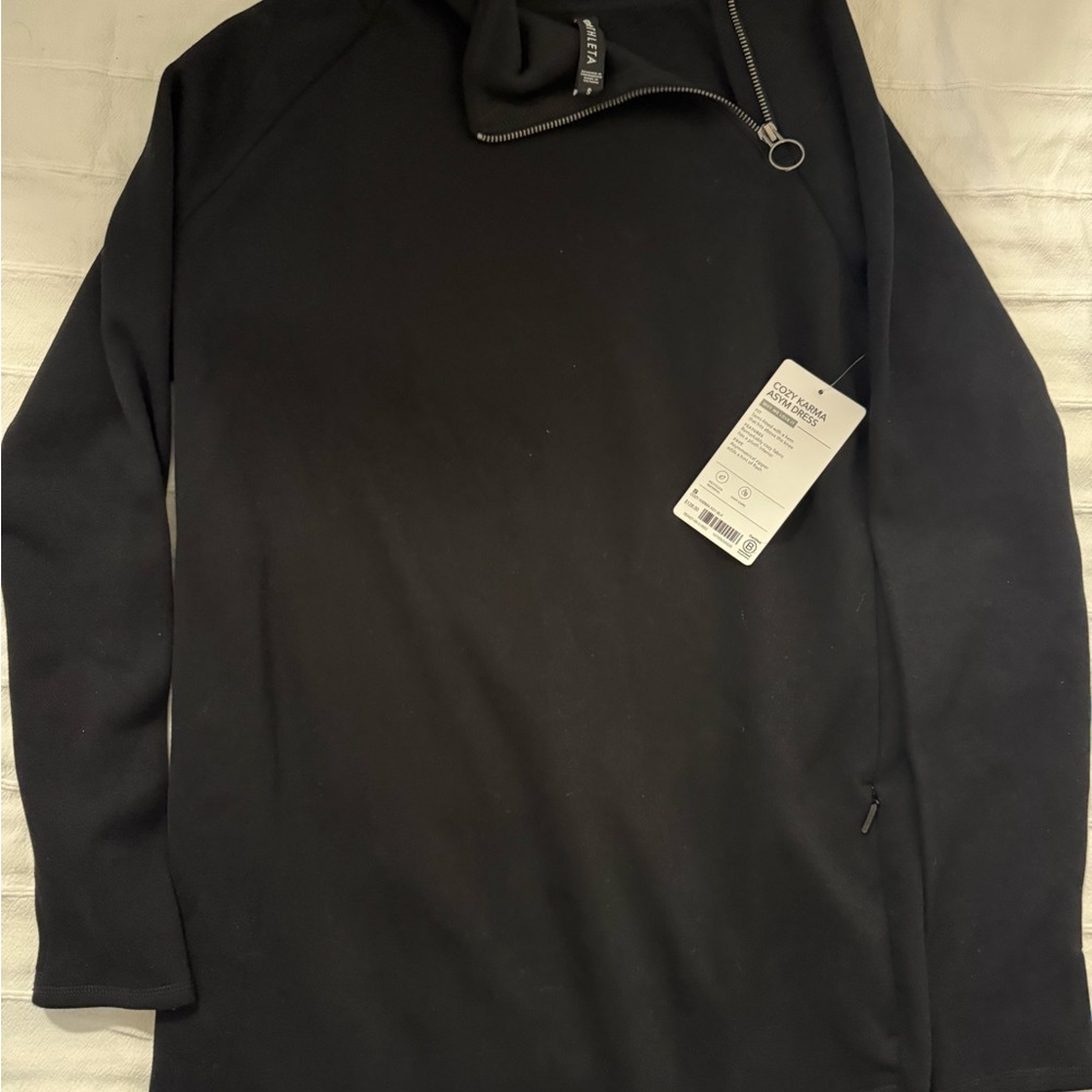 Athleta Black High-Collar Zip-Up